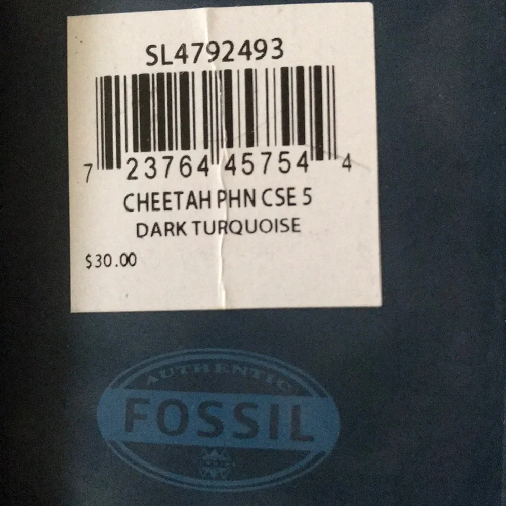 💝 10/$10 💝 Cheetah Phone Case Turquoise FOSSIL